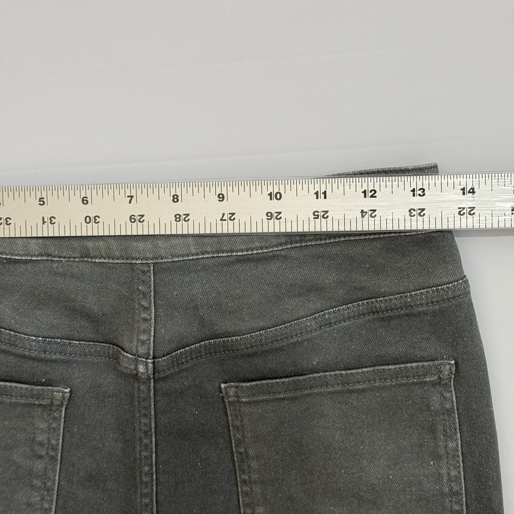 Burberry Grey Stretch Denim Victorian Portrait Print Mini Skirt.‎ US Size 4 NWT - Picture 8 of 12